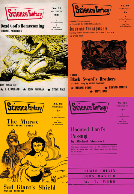 <b><I>Stormbringer</I></b>,  1963/'64, serialised in <i>Science Fantasy</i> (#59, 61, 63 & 64) digests